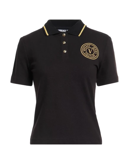 Женское поло Versace Jeans Couture Lorenz_SP, черное