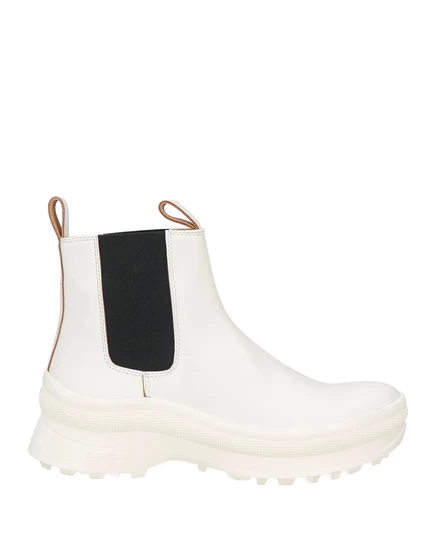 Мужские челси Jil Sander, кожаные, кремовые