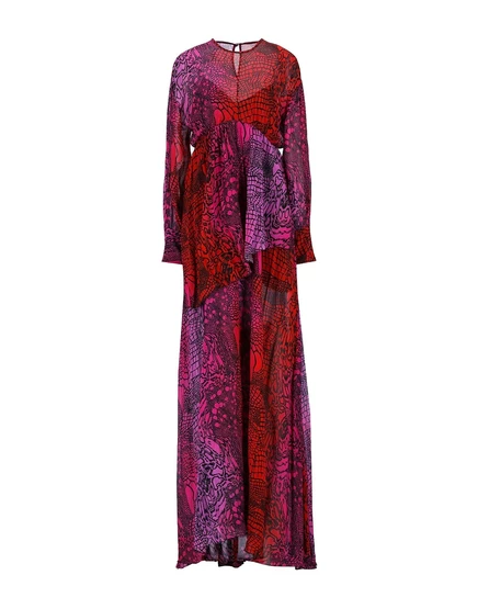 Женское платье Just Cavalli Papermag макси, фуксия
