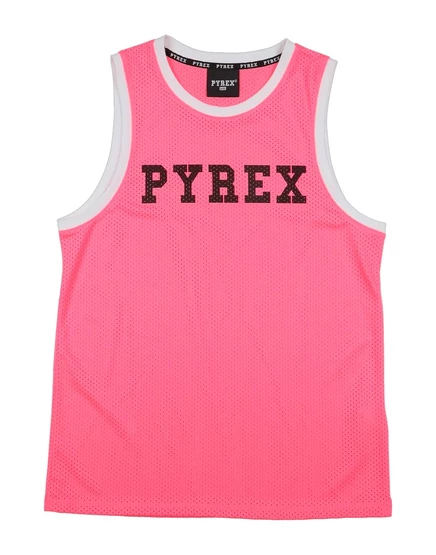 Детская майка Pyrex Junior с логотипом, фуксия