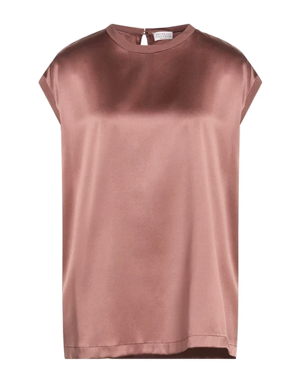 Женский топ Brunello Cucinelli Lorenz_SP, коричневый