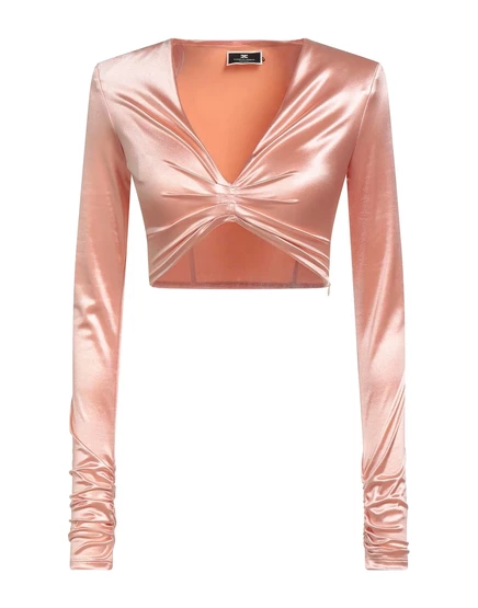 Женский укороченный топ Elisabetta Franchi PAPERMAG, розовый