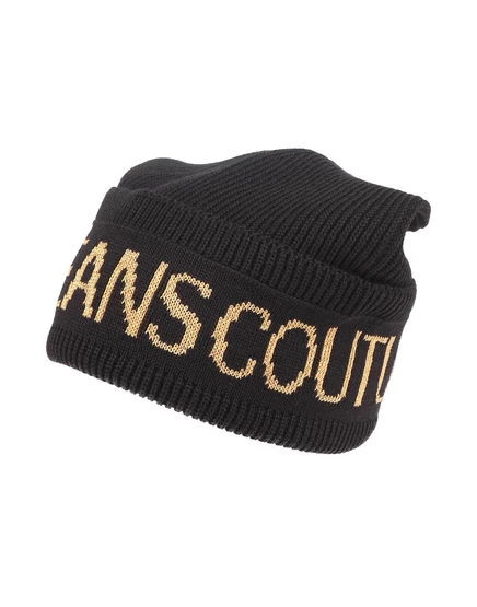 Мужской берет Versace Jeans Couture жаккардовый, чёрный