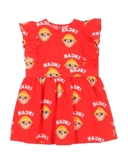 Платье для девочек Mini Rodini JUNIOR, томатное