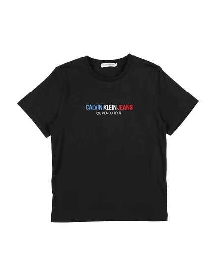 Детская футболка Calvin Klein Jeans, черная