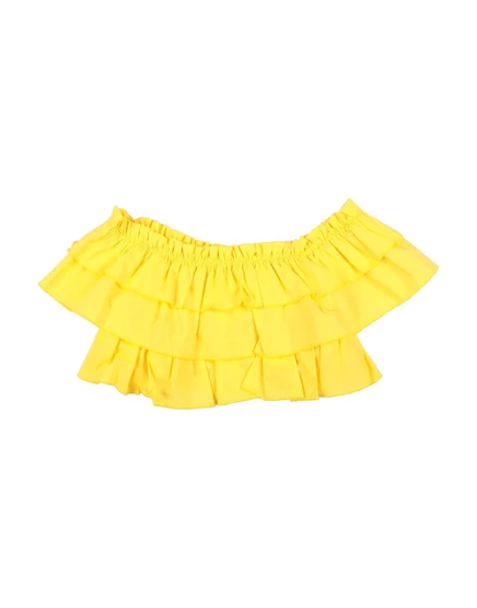 Женский топ Monnalisa Promotion Junior из хлопка, желтый