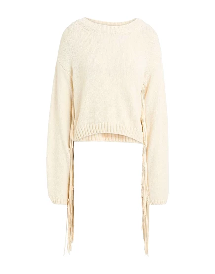 Женский свитер WILD CASHMERE PAPERMAG, с бахромой, бежевый