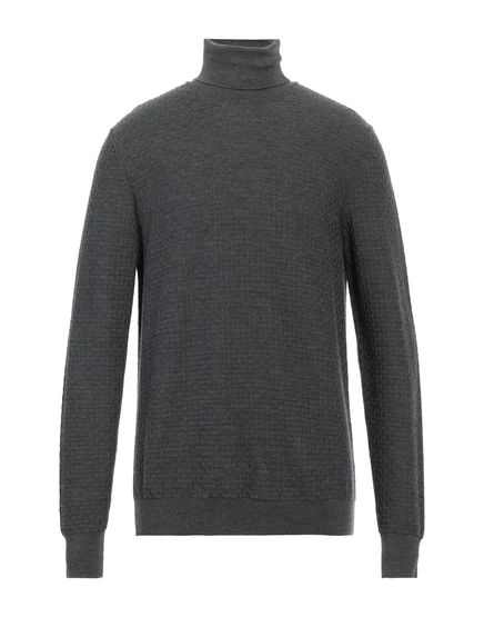 Мужская водолазка Trussardi из мериноса, свинцово-серая