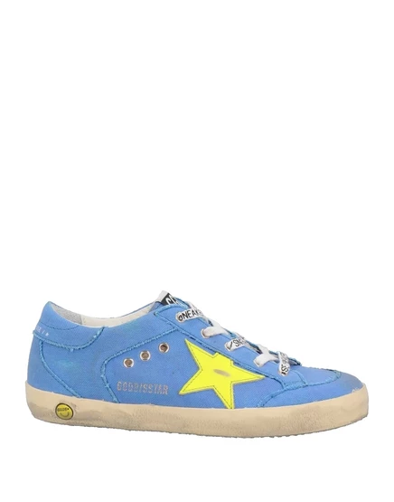 Мужские кеды Golden Goose текстильные, голубые