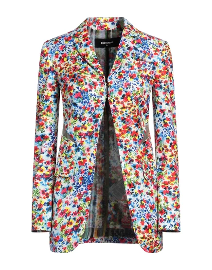 Женский однобортный пиджак DSquared2 PAPERMAG, красный