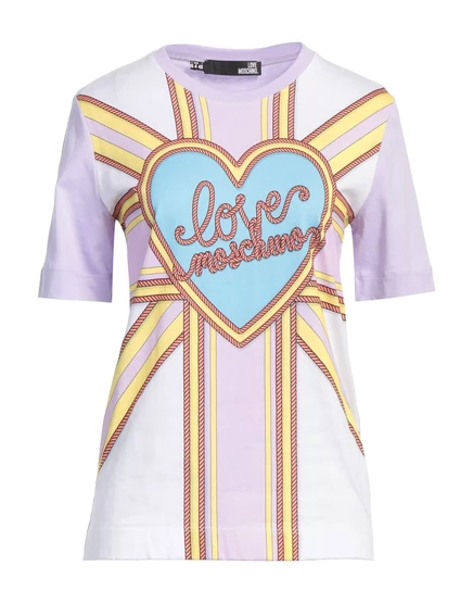 Женская футболка Love Moschino Lorenz_SP, сиреневая