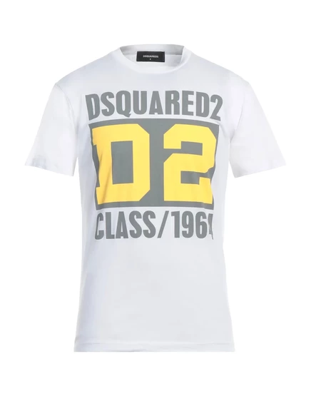 Мужская футболка DSquared2 Lorenz_SP с принтом, белая
