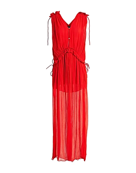 Женское платье Isabel Marant Maxi, макси, оранжевое