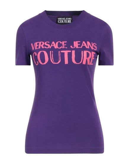 Женская футболка Versace Jeans Couture, фиолетовая