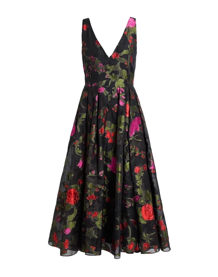 Женское платье Erdem WONDERWOMAN цветочное, чёрное