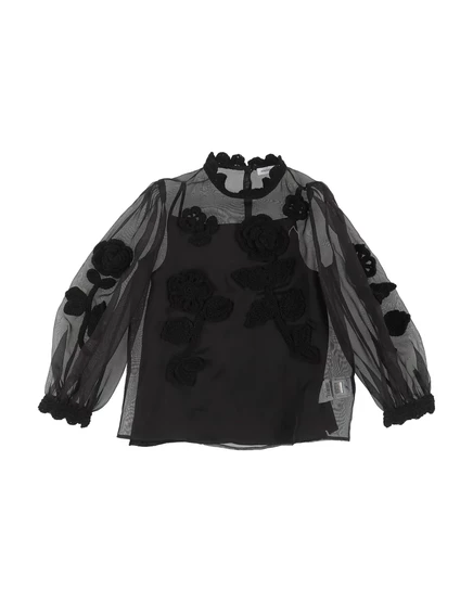 Женский шелковый топ Dolce & Gabbana Promotion_junior, черный
