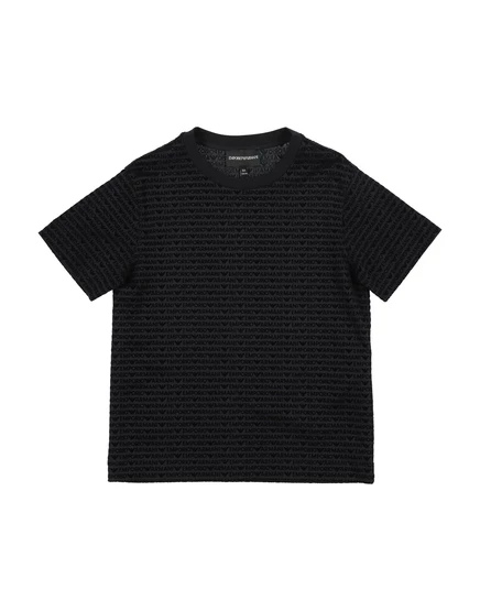Мужская футболка Emporio Armani, иссиня-чёрная