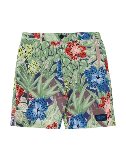 Детские шорты Kenzo Kids, зелёные