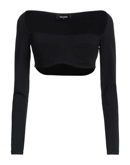Женский топ Dsquared2 без рукавов, чёрный