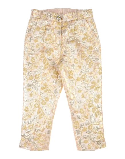 Женские брюки Dolce & Gabbana, золотистые