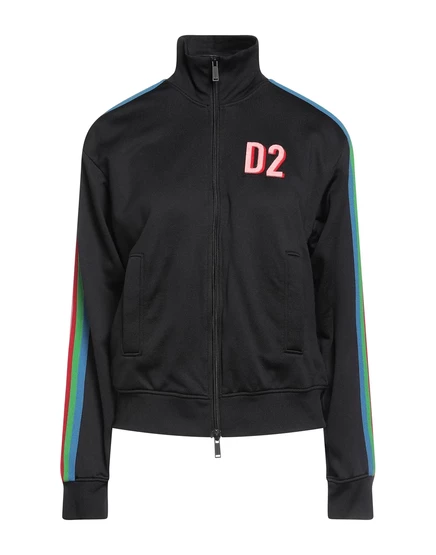 Женская толстовка DSquared2 PAPERMAG на молнии, черная