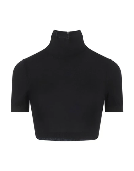 Женский кроп-топ Max Mara WONDERWOMAN, черный