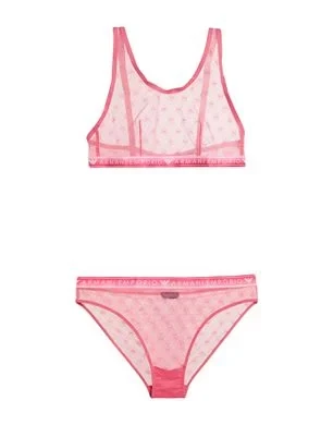 Женский комплект белья Emporio Armani, коралловый