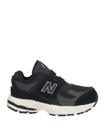 Детские кеды New Balance на липучке, черные