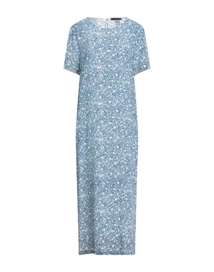 WEEKEND MAX MARA Длинное платье грифельно-синий