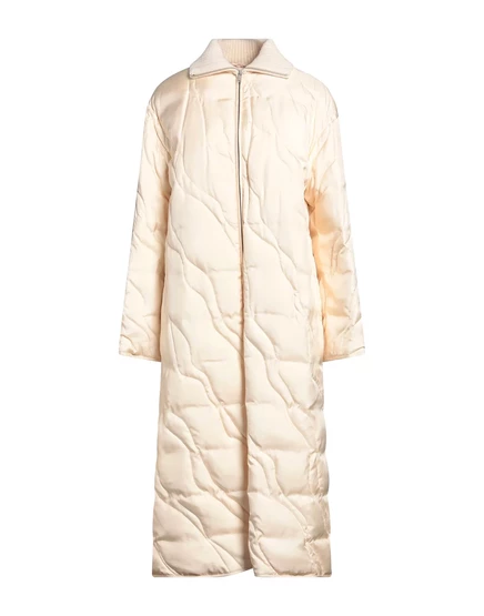 Женский длинный пуховик Jil Sander WONDERWOMAN, бежевый