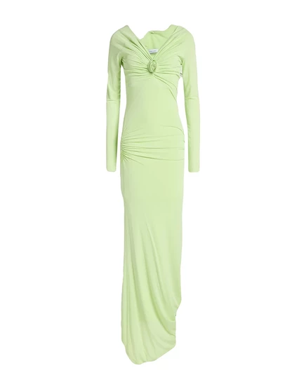 Женское макси-платье Blumarine Lorenz_SP, зелёный лайм
