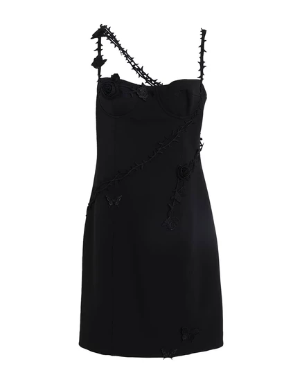 Женское мини-платье Blumarine Papermag, черное