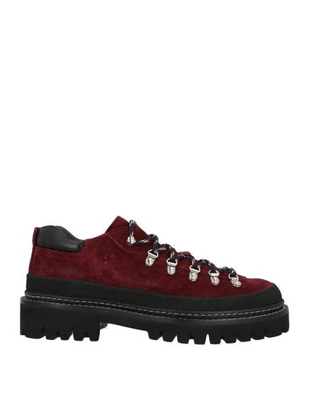 Мужские ботинки Dsquared2 Wonderwoman из замши, бордовые