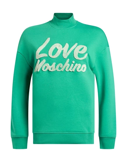 Женский свитшот Love Moschino AGATA, зеленый