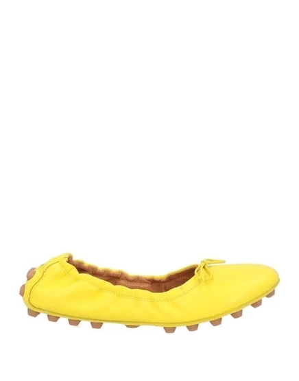 Женские балетки Tod's с бантом, желтые