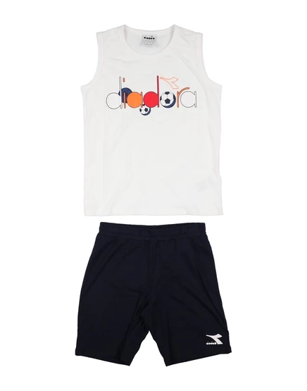 Комплект для мальчиков Diadora Promotion с шортами, белый