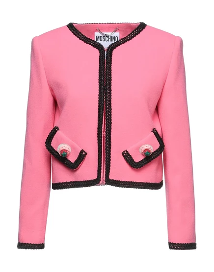 Женский пиджак Moschino CHINAGOLDEN шерстяной, розовый