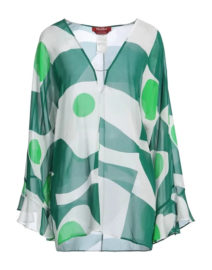 Женский топ Max Mara Studio PAPERMAG шифон, зелёный