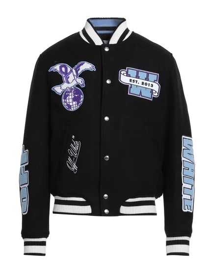 Мужская куртка-бомбер Off-White Lorenz_SP, черная