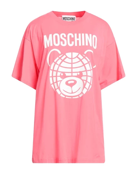 Женская футболка Moschino, розовая