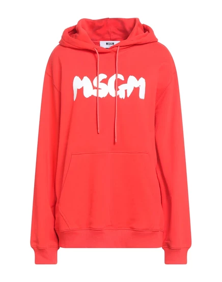 Женский свитшот MSGM Lorenz_SP с капюшоном, томатный