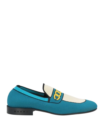Женские лоферы Marni Wonderwoman, темно-бирюзовые