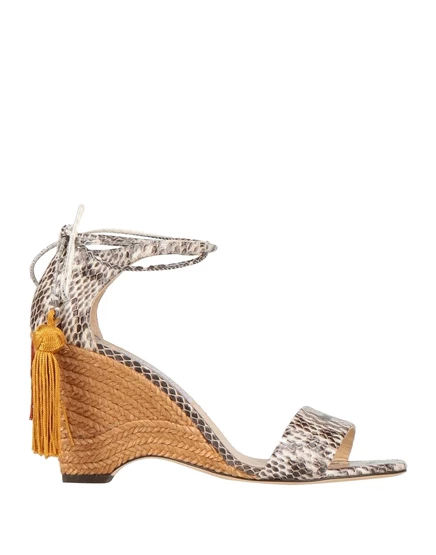 Женские эспадрильи Jimmy Choo Lorenz SP кожаные, голубые