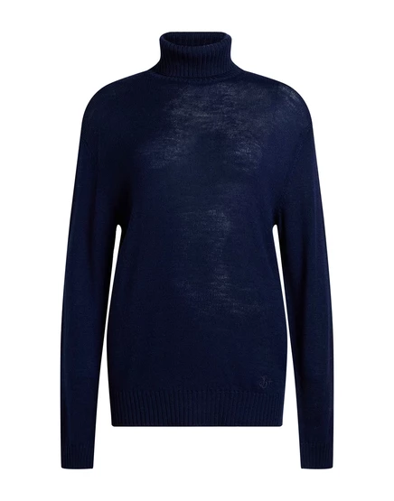 Женская водолазка Jil Sander, темно-синяя