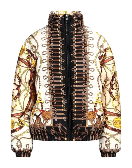 Женский пуховик Moschino JADR короткий, полиамид, бежевый