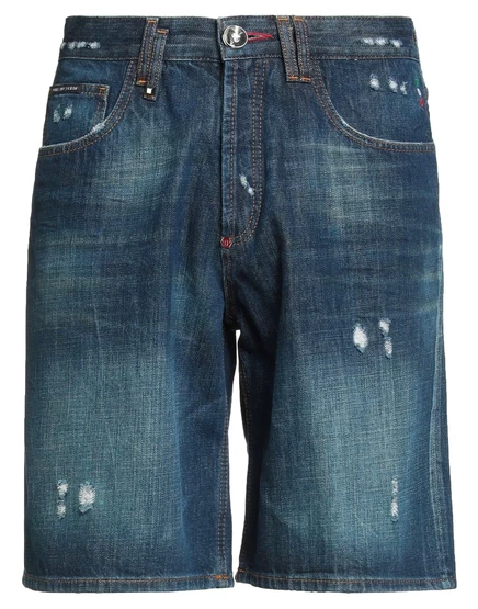 Мужские джинсовые шорты Philipp Plein Lorenz_SP, синие