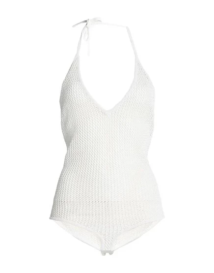 BOTTEGA VENETA Топ-боди белый
