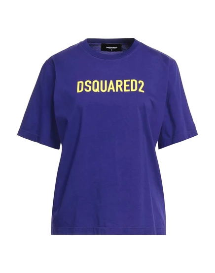 Женская футболка DSquared2 Papermag, фиолетовая