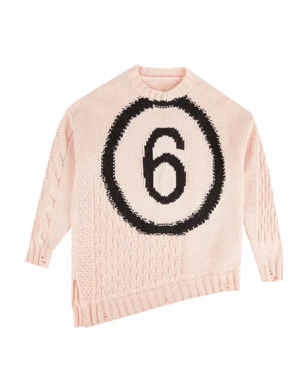 Унисекс свитер MM6 Maison Margiela, пудровый