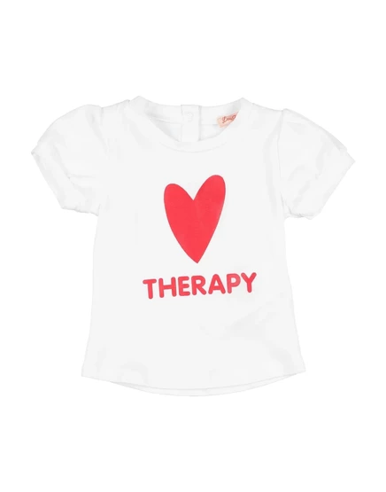 Женская футболка LOVE THERAPY promotion_baby хлопковая с эластаном, белая